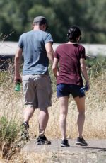 COURTNEY COX Out Hiking in Malibu 04/27/2015