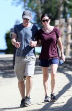 COURTNEY COX Out Hiking in Malibu 04/27/2015