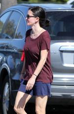 COURTNEY COX Out Hiking in Malibu 04/27/2015