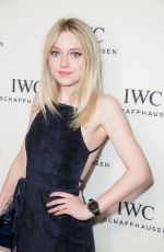 DAKOTA FANNING at IWC Schaffhausen For the Love of Cinema Gala in New York