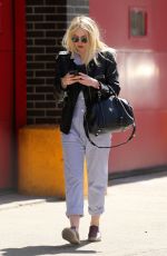 DAKOTA FANNING Out and About in New York