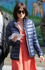 DAKOTA JOHNSON at How to be Single Movie Set in New York 04/21/2015