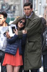 DAKOTA JOHNSON at How to be Single Movie Set in New York 04/21/2015