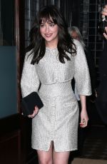 DAKOTA JOHNSON Leaves Her Hotel in New York