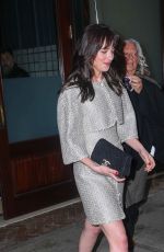 DAKOTA JOHNSON Leaves Her Hotel in New York