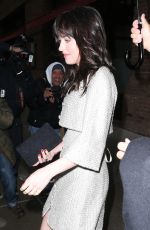 DAKOTA JOHNSON Leaves Her Hotel in New York