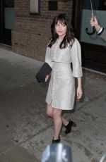 DAKOTA JOHNSON Leaves Her Hotel in New York