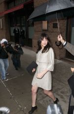 DAKOTA JOHNSON Leaves Her Hotel in New York