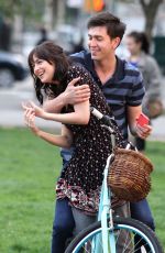 DAKOTA JOHNSON on the Set How to Be Single in New York 04/23/2015