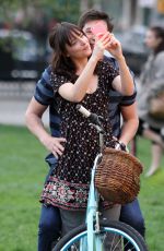DAKOTA JOHNSON on the Set How to Be Single in New York 04/23/2015