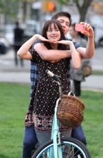 DAKOTA JOHNSON on the Set How to Be Single in New York 04/23/2015