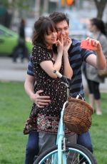 DAKOTA JOHNSON on the Set How to Be Single in New York 04/23/2015