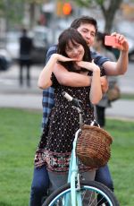 DAKOTA JOHNSON on the Set How to Be Single in New York 04/23/2015