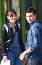 DAKOTA JOHNSON on the Set of How to be Single in New York 04/21/2015