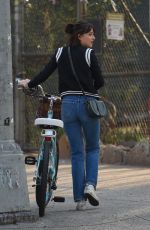 DAKOTA JOHNSON on the Set of How to be Single in New York 04/21/2015