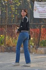 DAKOTA JOHNSON on the Set of How to be Single in New York 04/21/2015