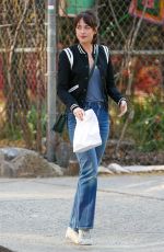 DAKOTA JOHNSON on the Set of How to be Single in New York 04/21/2015