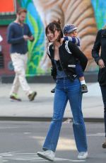 DAKOTA JOHNSON on the Set of How to be Single in New York 04/21/2015