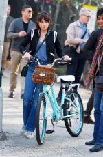 DAKOTA JOHNSON on the Set of How to be Single in New York 04/21/2015