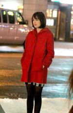 DAKOTA JOHNSON on the Set of How to be Single in New York 04/24/2015