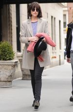 DAKOTA JOHNSON Out and About in New York 04/17/2015