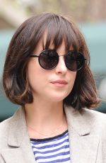 DAKOTA JOHNSON Out and About in New York 04/17/2015