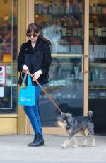 DAKOTA JOHNSON Walks Her Dog Out in Bew York