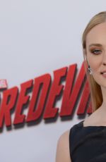 DEBORAH ANN WOLL at Daredevil Premiere in Los Angeles