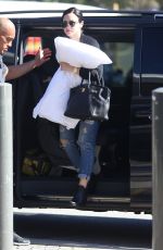 DEMI LOVATO Arrives at Perth Airport 04/22/2015