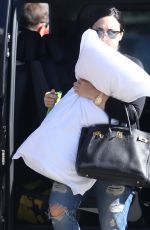DEMI LOVATO Arrives at Perth Airport 04/22/2015