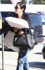 DEMI LOVATO Arrives at Perth Airport 04/22/2015
