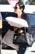 DEMI LOVATO Arrives at Perth Airport 04/22/2015