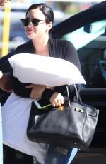 DEMI LOVATO Arrives at Perth Airport 04/22/2015