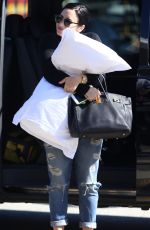 DEMI LOVATO Arrives at Perth Airport 04/22/2015