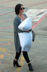 DEMI LOVATO Arrives at Perth Domestic Airport