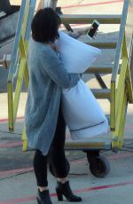 DEMI LOVATO Arrives at Perth Domestic Airport