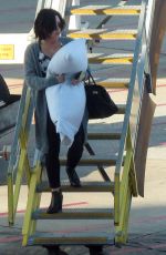 DEMI LOVATO Arrives at Perth Domestic Airport