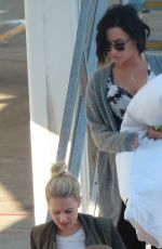 DEMI LOVATO Arrives at Perth Domestic Airport