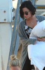 DEMI LOVATO Arrives at Perth Domestic Airport