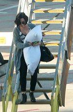 DEMI LOVATO Arrives at Perth Domestic Airport