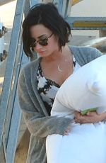 DEMI LOVATO Arrives at Perth Domestic Airport