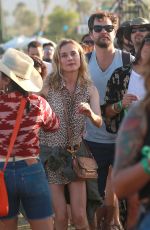 DIANE KRUGER at Coachella Music Festival at Empire Polo Grounds in Indio