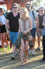 DIANE KRUGER at Coachella Music Festival at Empire Polo Grounds in Indio