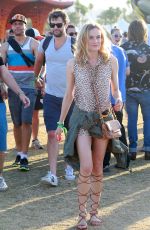 DIANE KRUGER at Coachella Music Festival at Empire Polo Grounds in Indio