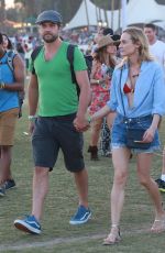 DIANE KRUGER at Coachella Music Festival in Indio 04/18/2015
