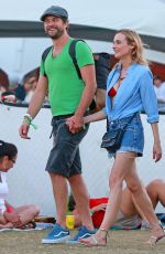 DIANE KRUGER at Coachella Music Festival in Indio 04/18/2015