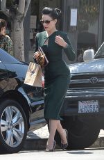 DITA VON TEESE Out and About in Los Angeles 04/20/2015