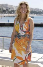 ELIZABETH MITCHELL at Crossing Lines Photocall in Cannes
