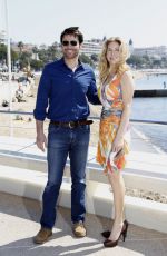 ELIZABETH MITCHELL at Crossing Lines Photocall in Cannes
