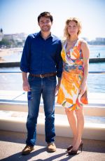 ELIZABETH MITCHELL at Crossing Lines Photocall in Cannes